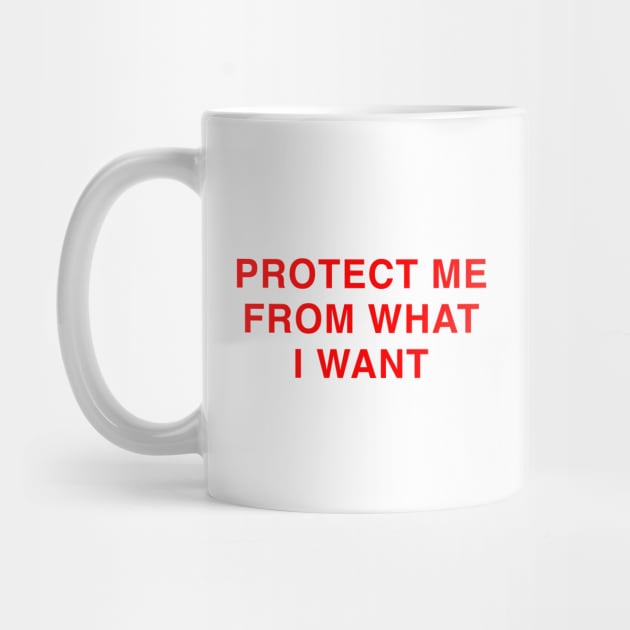PROTECT ME FROM WHAT I WANT by Existential's Store